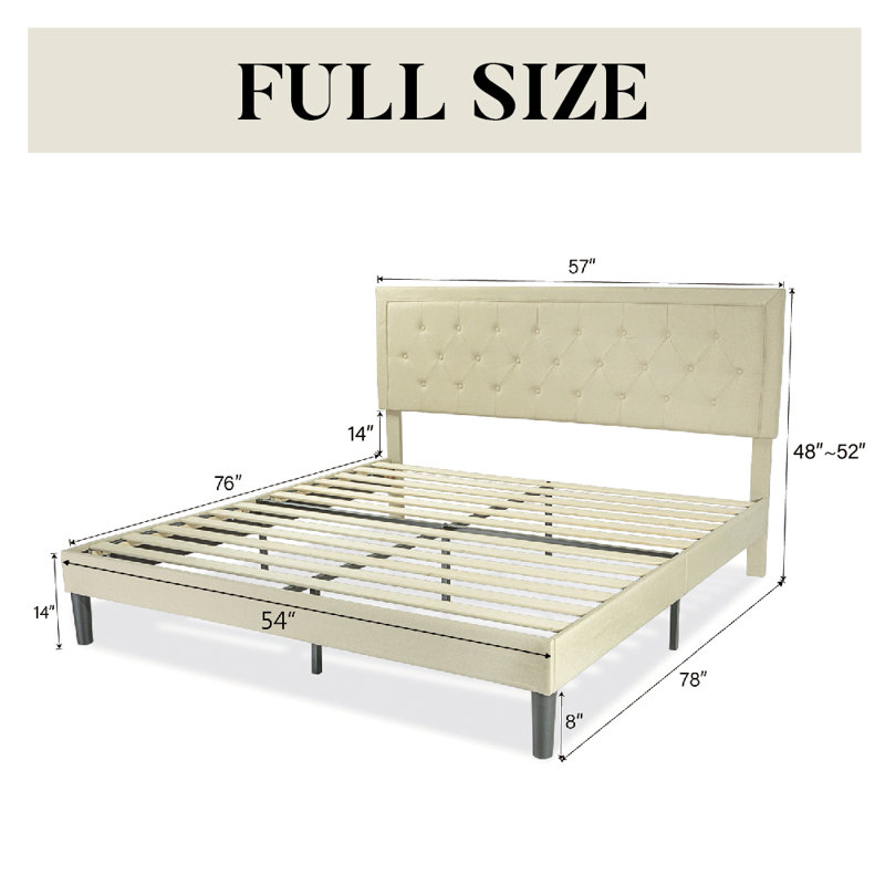 Mercury Row® Hegg Tufted Upholstered Platform Bed & Reviews Wayfair